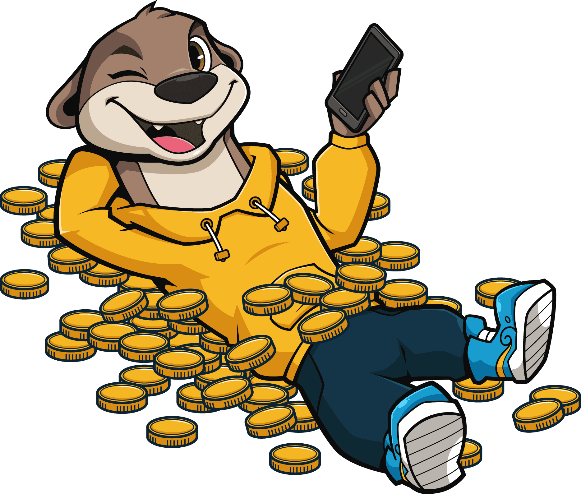 Olli The Otter in Coins